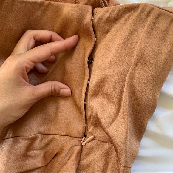 A.L.C. Roya Twist Waist Strapless Dress, in Rose - Picture 15 of 16